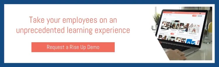 Rise Up demo learning experience platform LXP