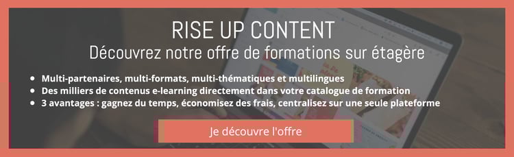Rise Up - content : formations sur étagère