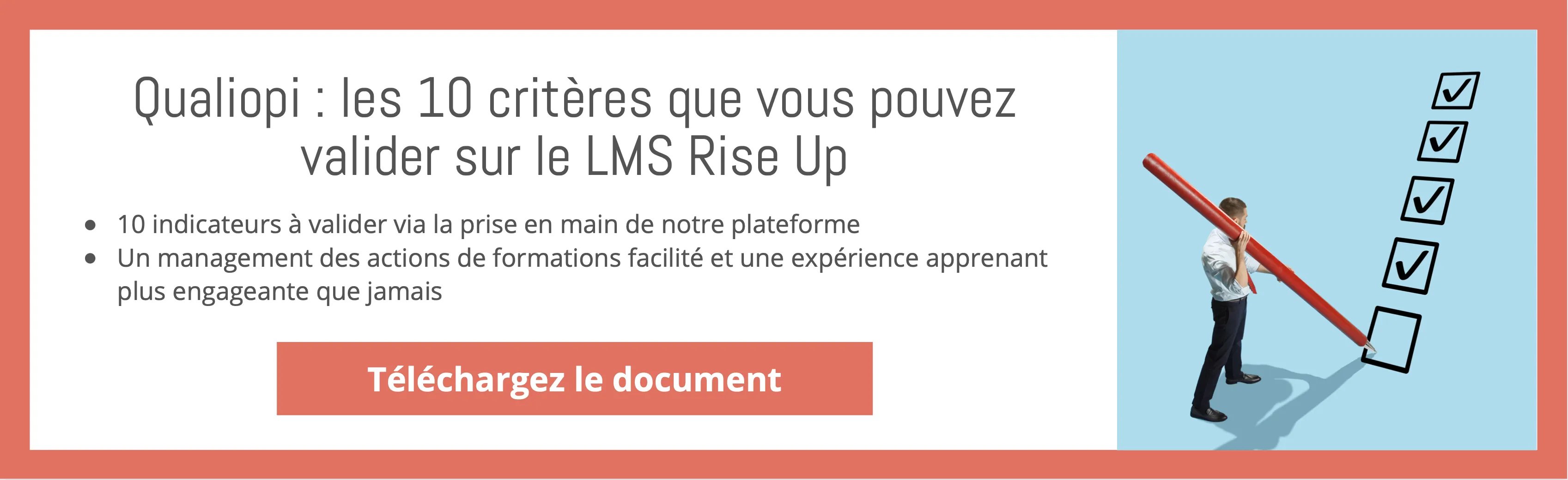 Qualiopi : 10 critères à valider sur le LMS Rise up