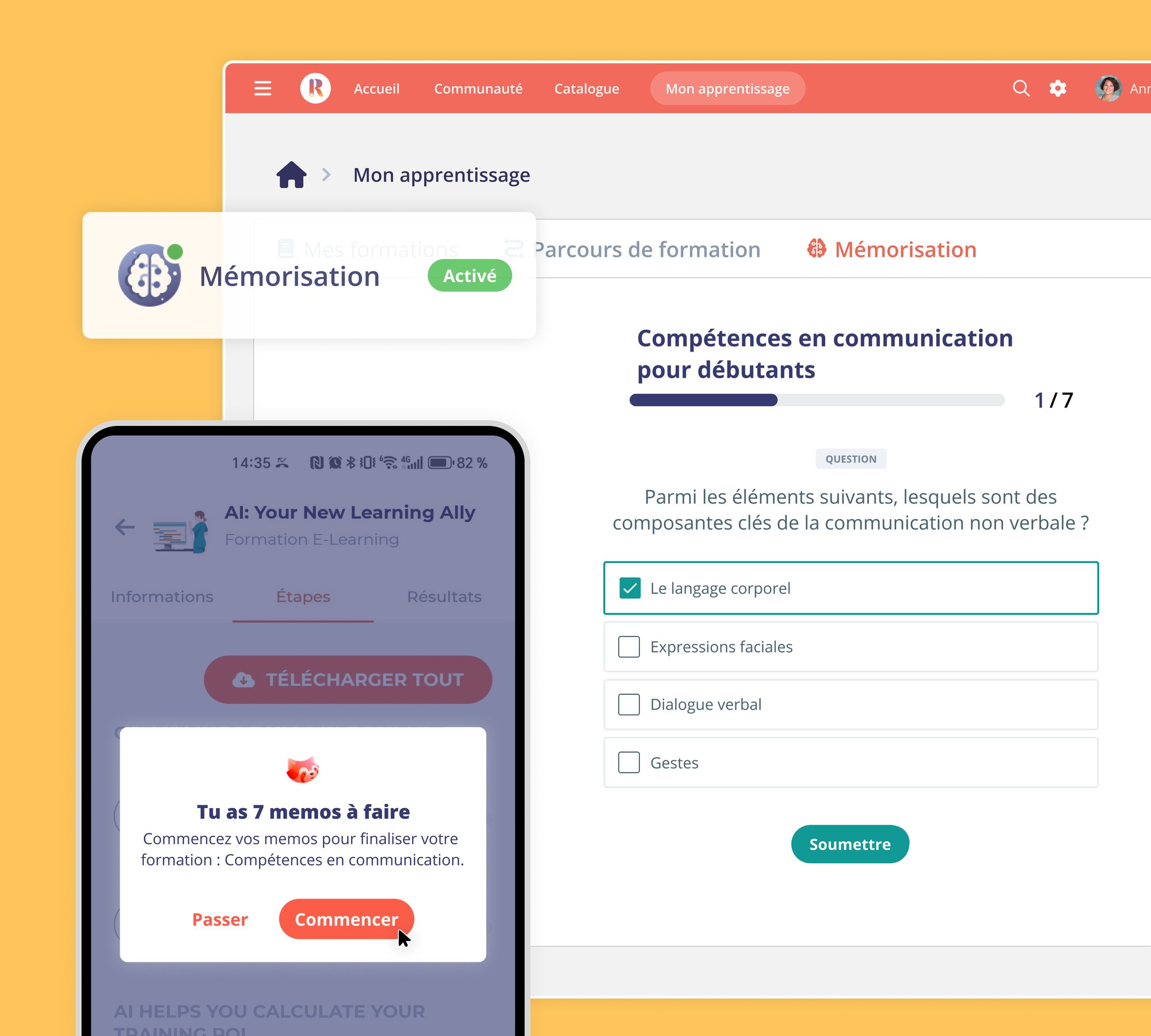 Ensure knowledge retention V1 V2