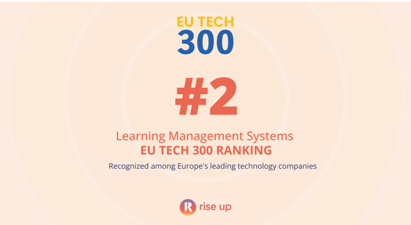 Rise Up classé n°2 des LMS dans l'EU-Tech 300