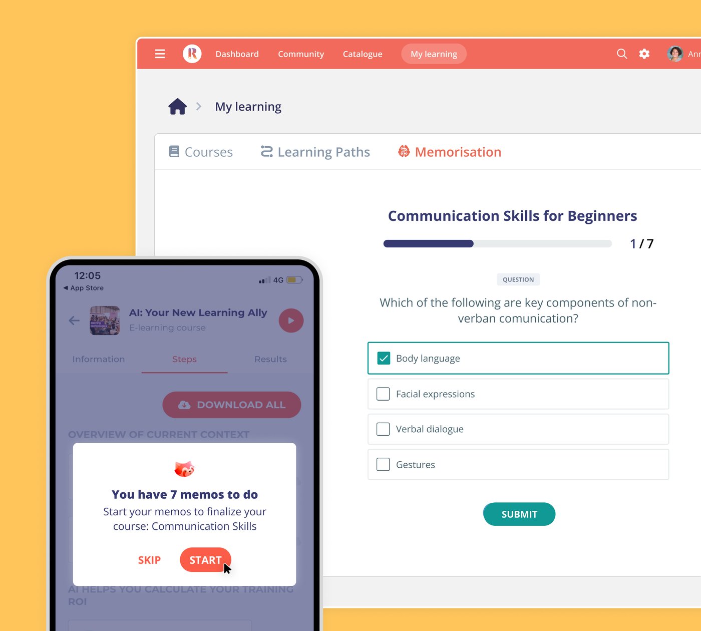 Adaptive - Ensure knowledge retention 