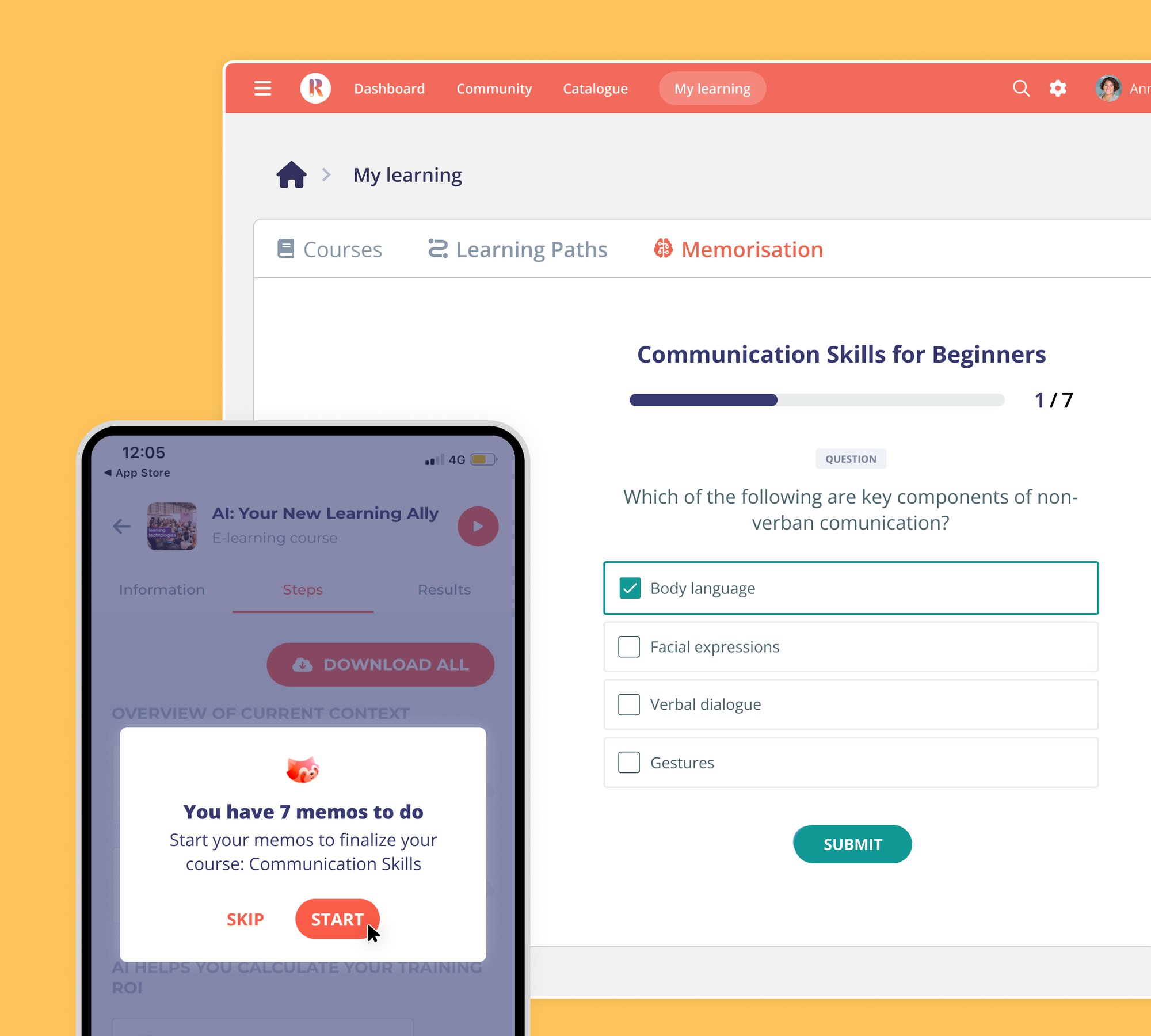 Adaptive - Ensure knowledge retention 