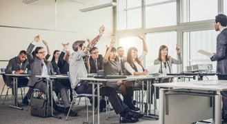 groupe de collaborateurs formés