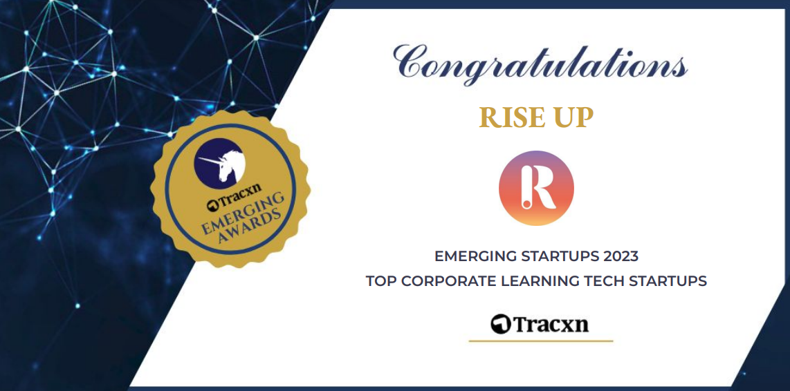 Rise Up named at Tracxn Emerging Awards