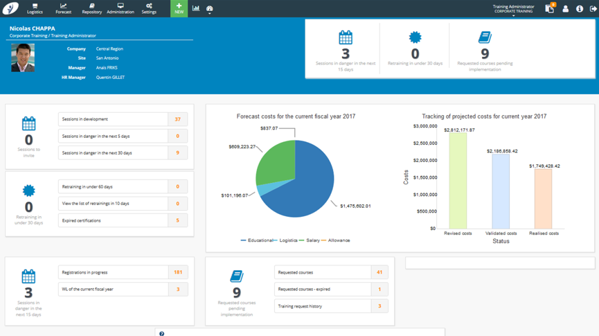 Training orchestra screenshot partner product